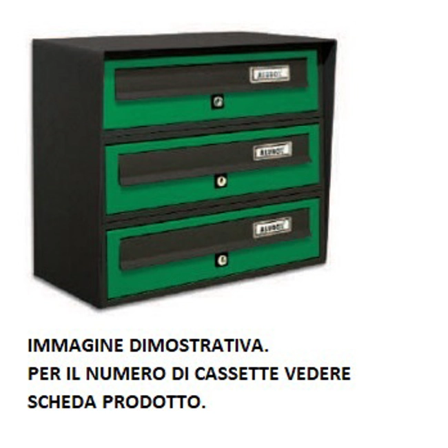 Vendita online Casellario postale 6 posti orizzontale esterno - Slim